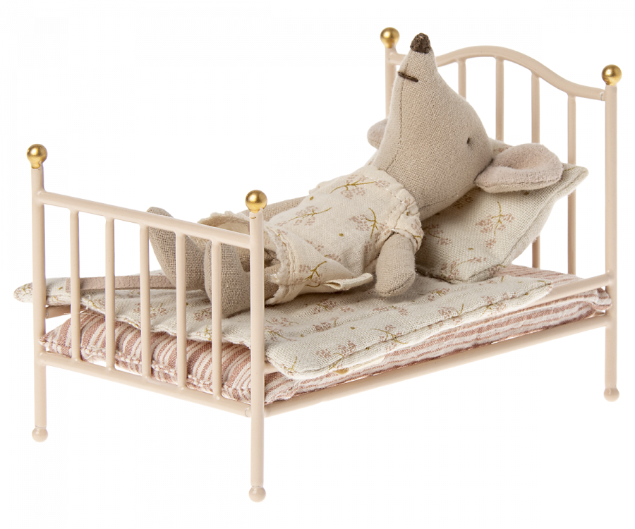 Cama vintage, Ratón - Rosa MAILEG