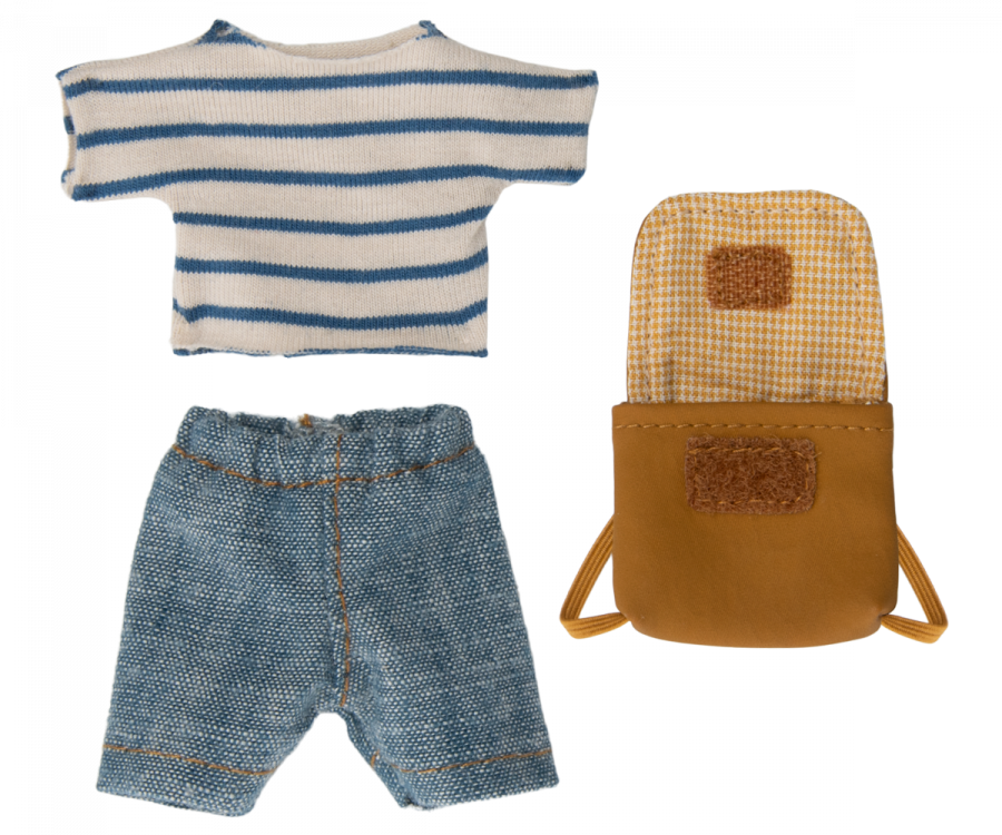 Ropa y bolso, ratón hermano mayor MAILEG