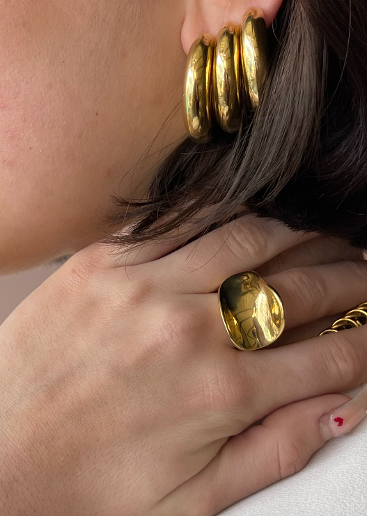 ANILLO ONDA ı ORO