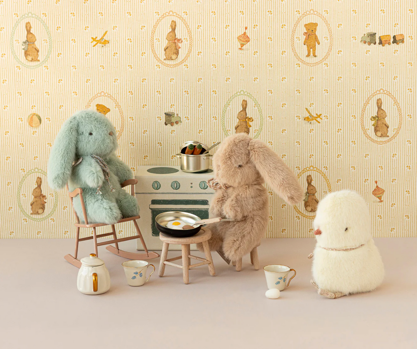Conejito peluche, Mini - Crema melocotón