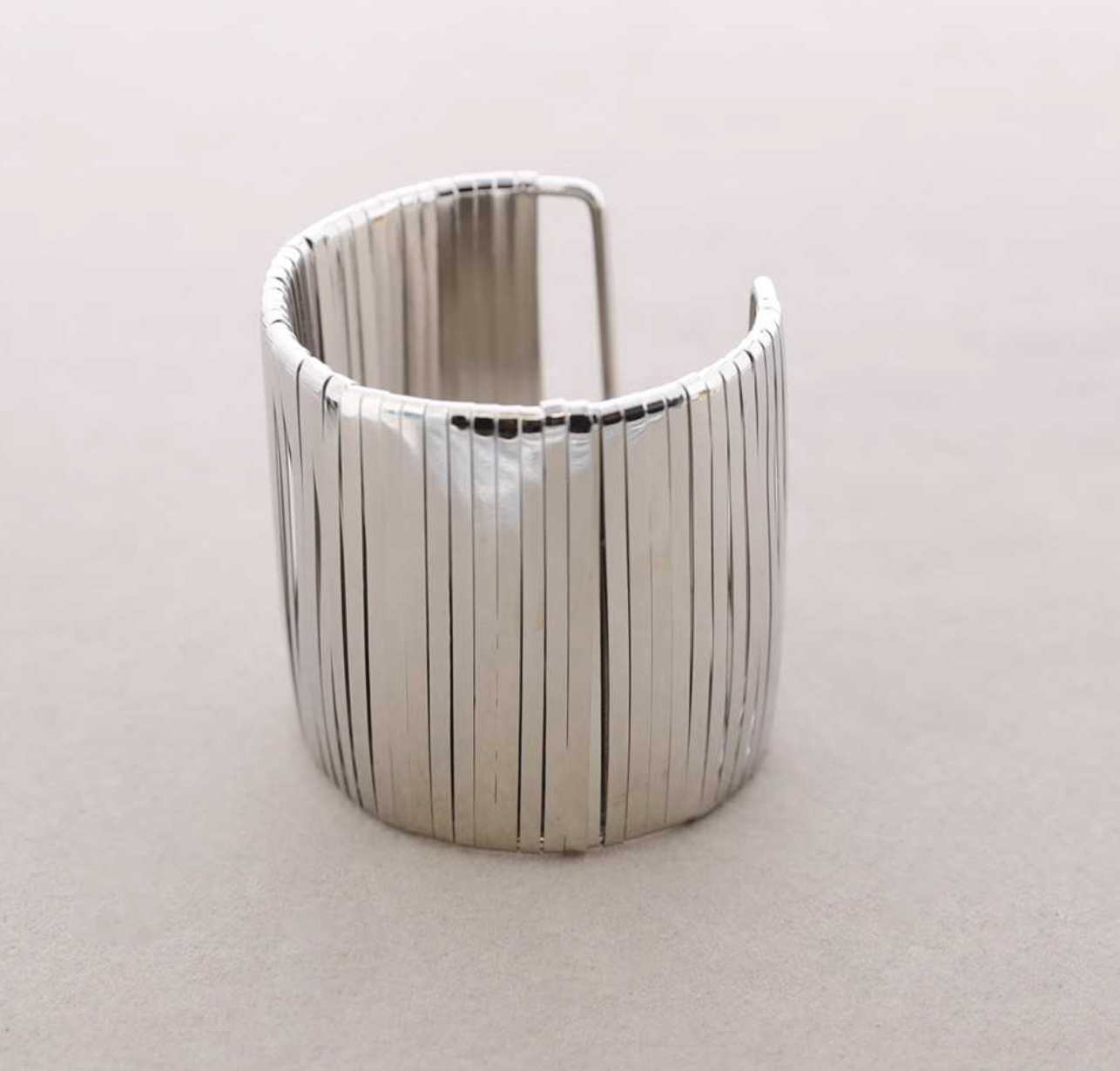 Brazalete tiras , plata