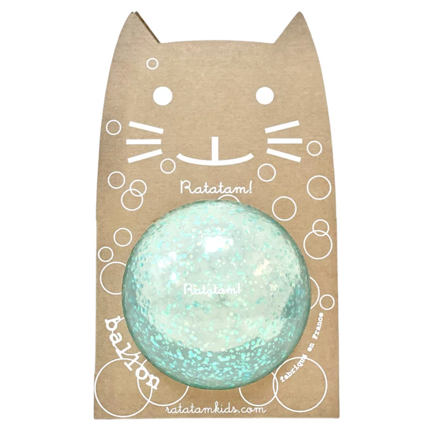 RATATAM Globo gato burbuja azul 15 cm