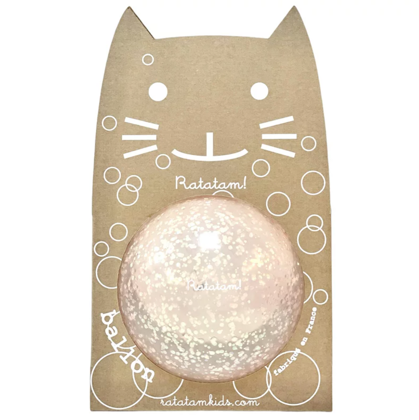 RATATAM Globo gato burbuja rosa 15 cm