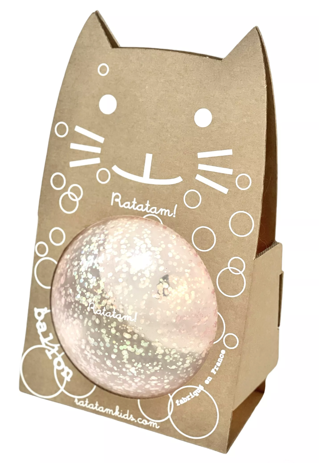 RATATAM Globo gato burbuja rosa 15 cm