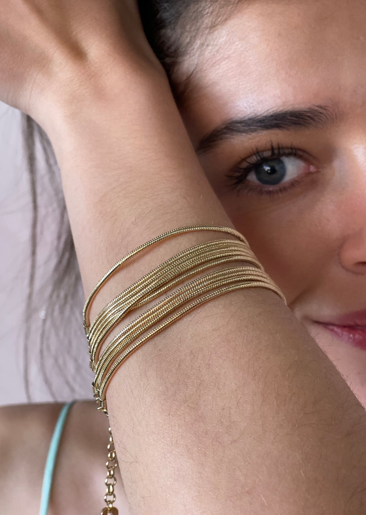 PERTEGAZ PULSERA SNAKE DORADA
