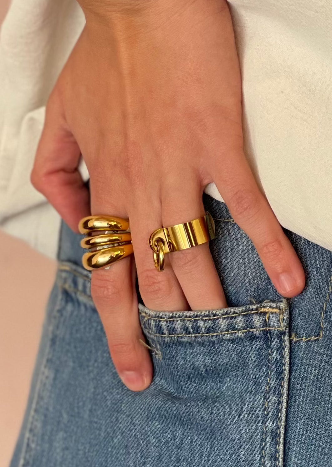 ANILLO ESLABÓN ı ORO