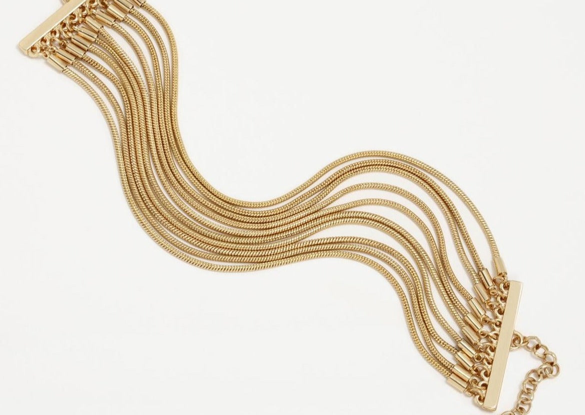 PERTEGAZ PULSERA SNAKE DORADA
