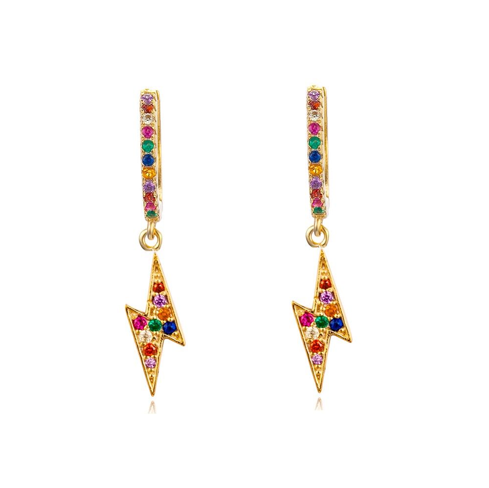 ARO MINI RAYO CIRCONITA COLORES ı ORO UD.