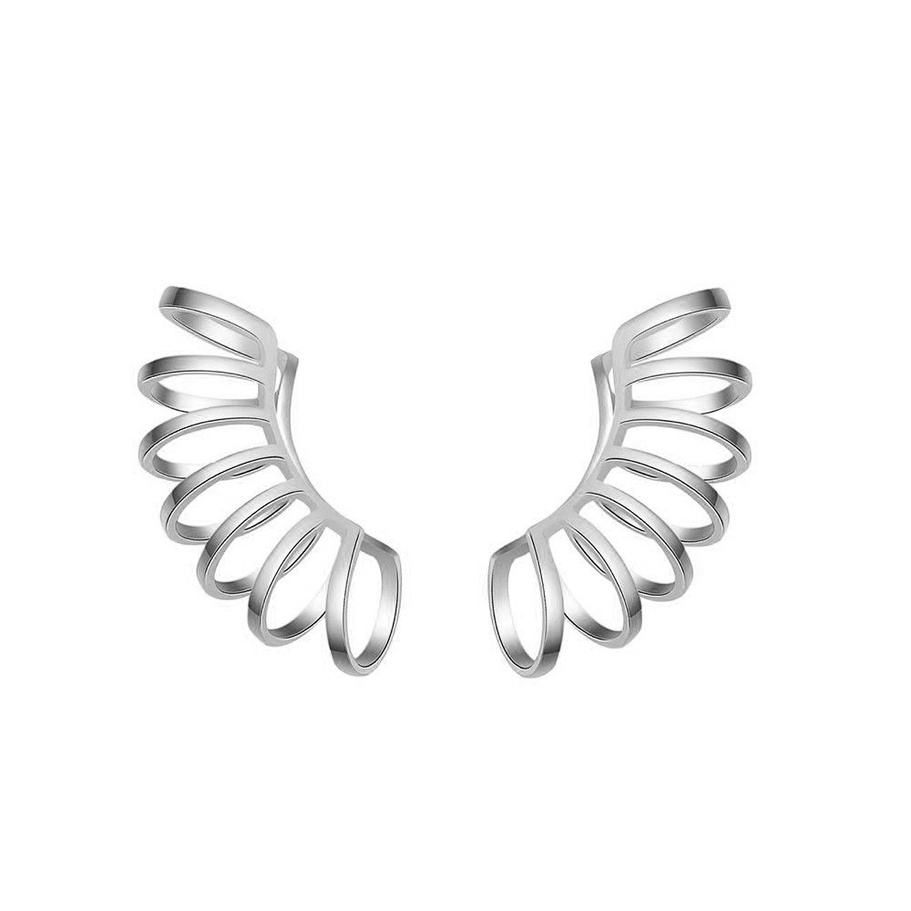 FALSO PIERCING EARCUFF MUELLE ı PLATA UD.