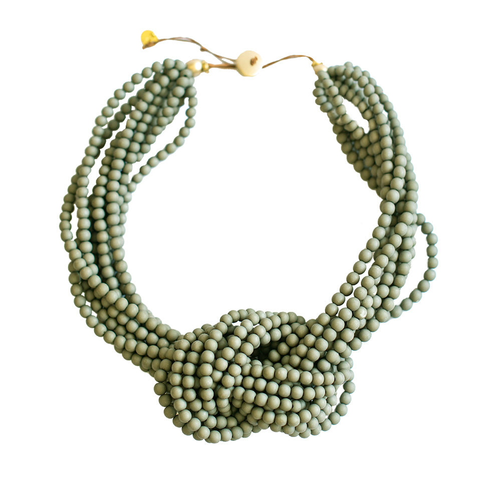 COLLAR NUDO VERDE