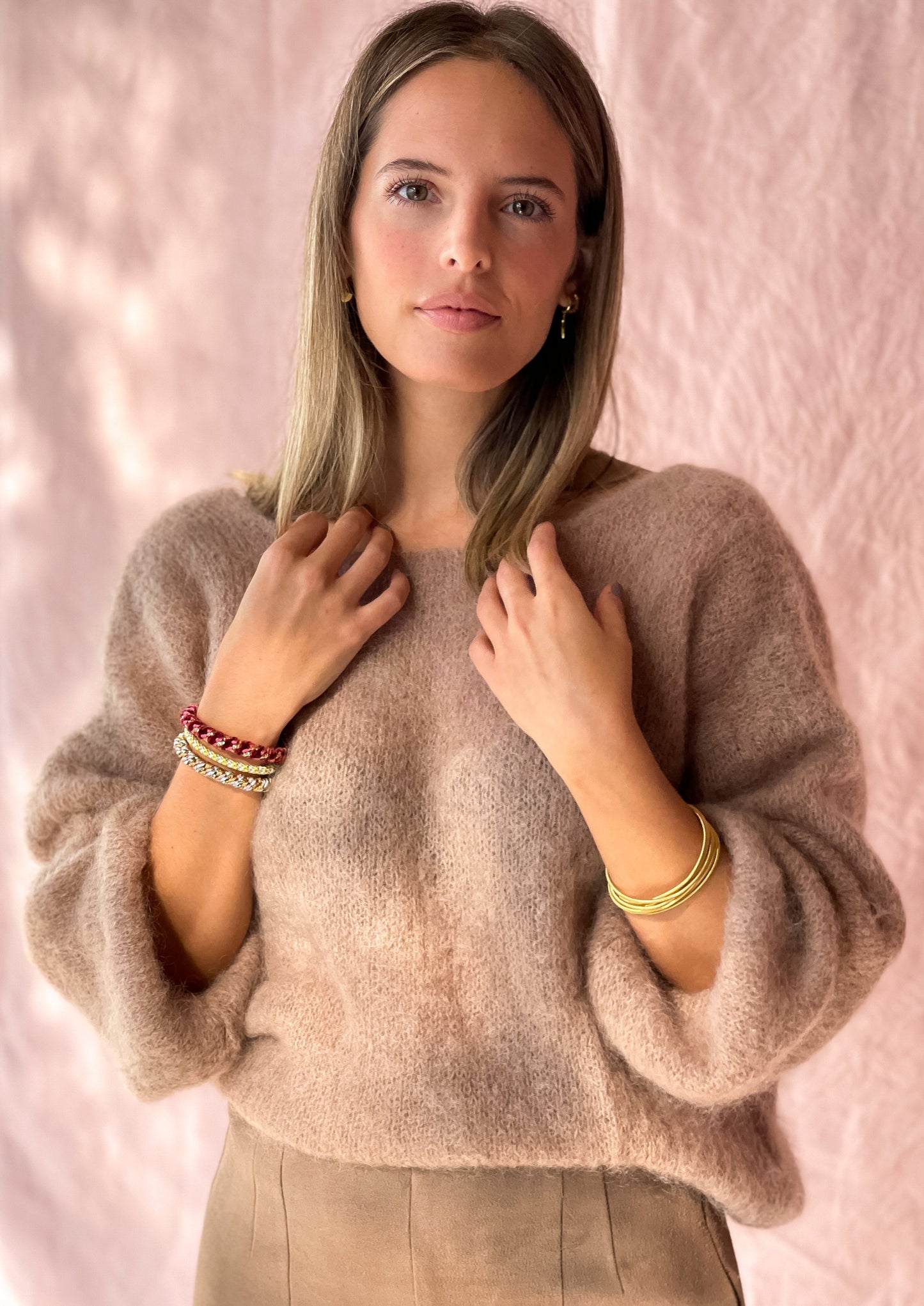 JERSEY MARRÓN CLARO MOHAIR