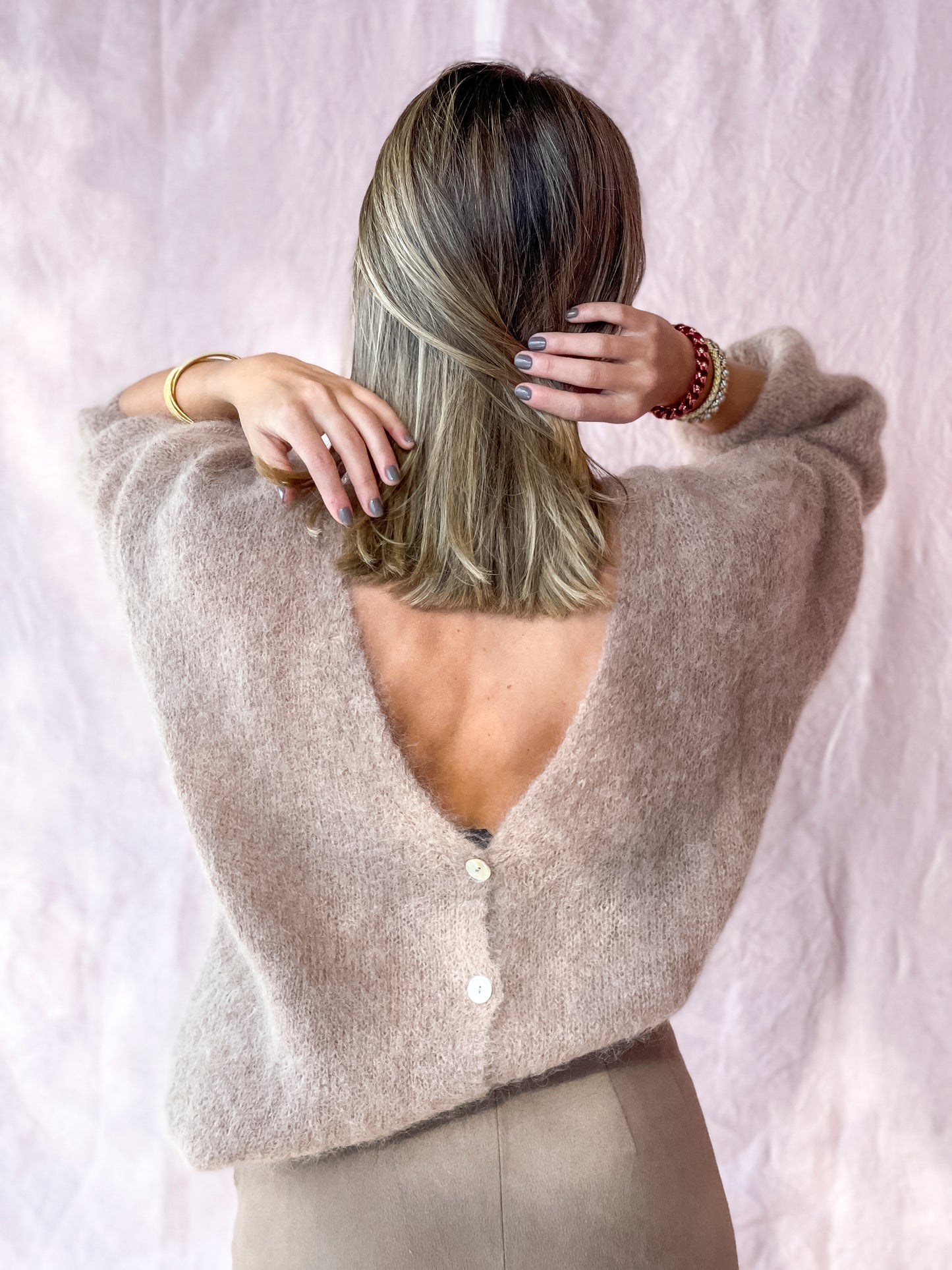 JERSEY MARRÓN CLARO MOHAIR