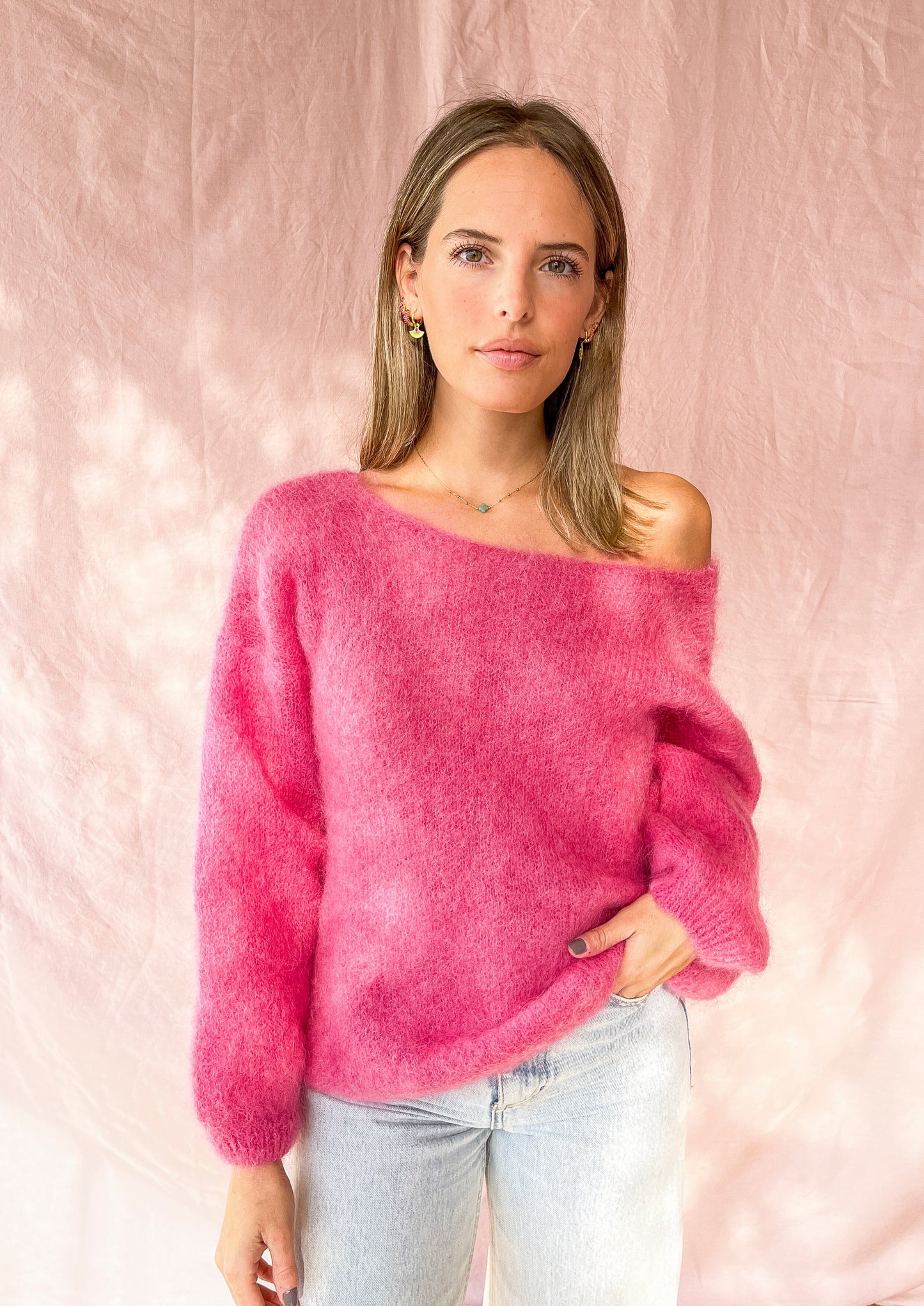 JERSEY FUCSIA MOHAIR