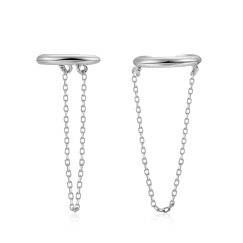 FALSO PIERCING CADENA ı PLATA UD.