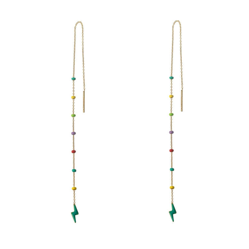 RAYO AZUL| ARO MINI CADENA COLORES ı ORO UD.
