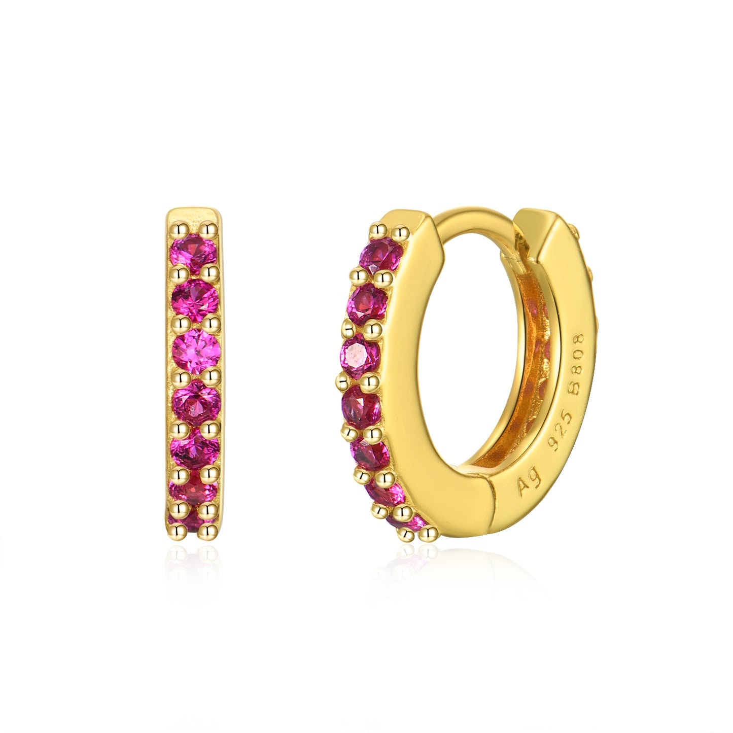 ARO MINI ı CIRCONITA ROSA ı ORO UD.