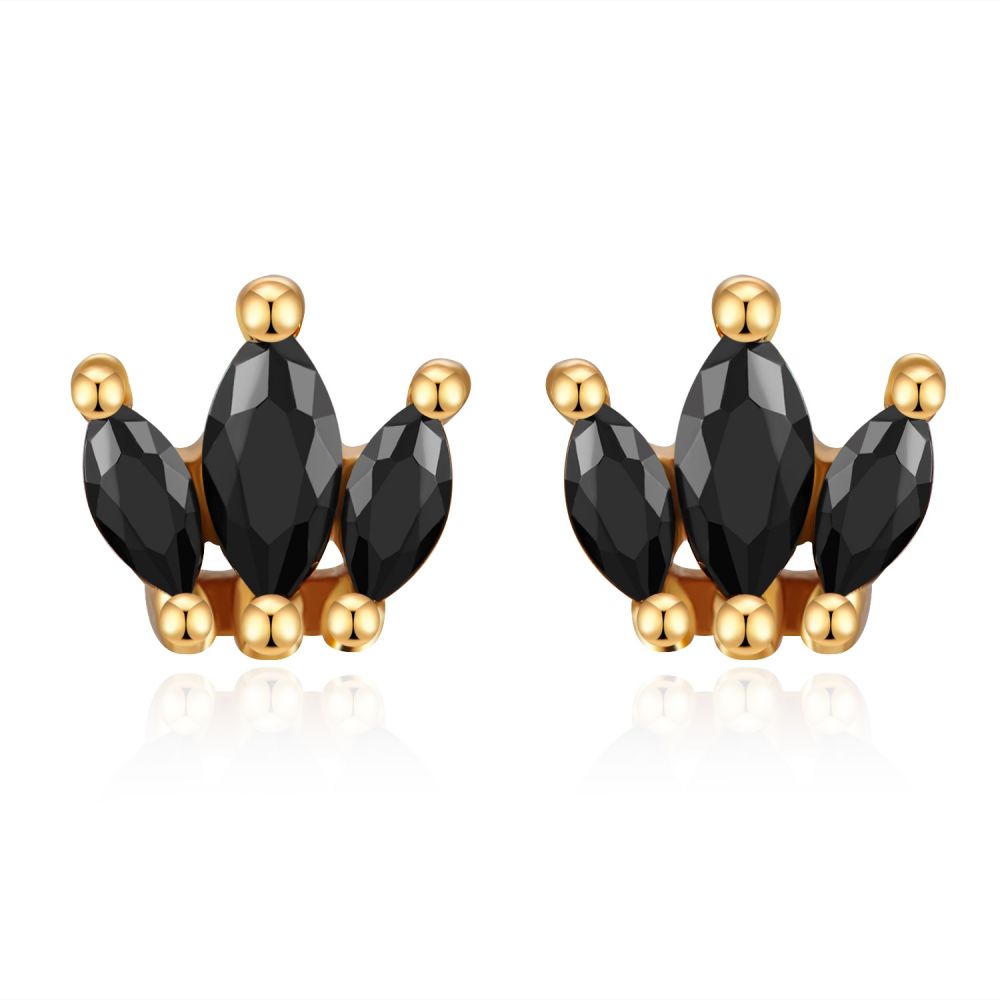 SMALL 3 HOJAS ı CIRCONITA NEGRA ı ORO UD.