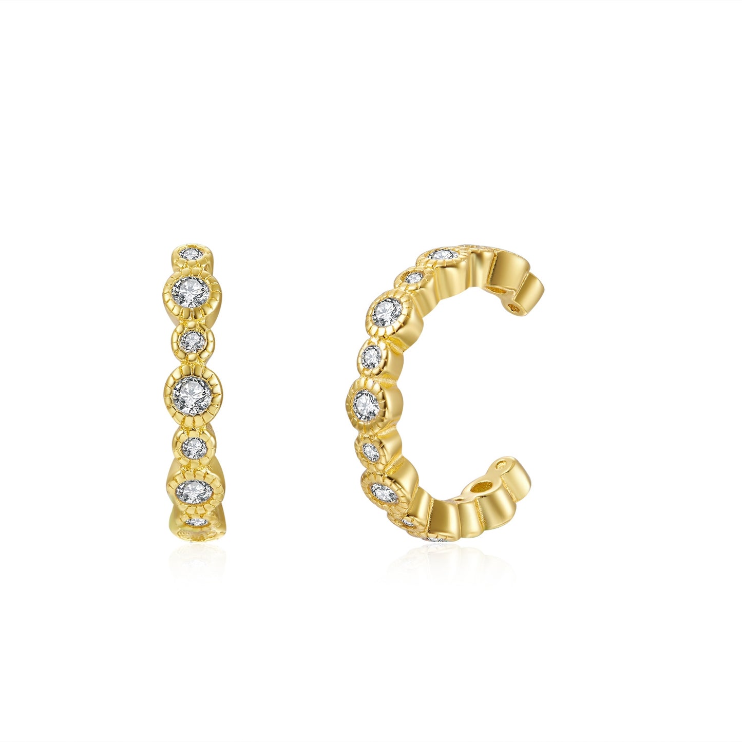 FALSO PIERCING EARCUFF ı CIRCONITAS ı ORO UD.