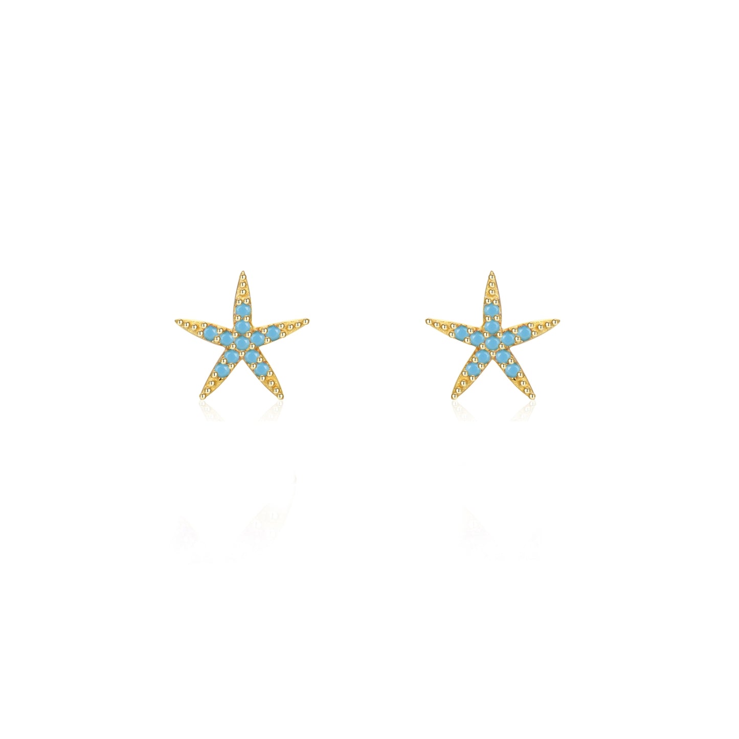 SMALL ESTRELLA ı CIRCONITA TURQUESA ı ORO UD.