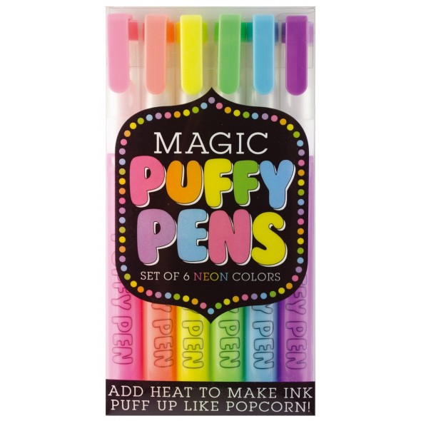 BOLÍGRAFOS NEÓN MAGIC PUFFY EFECTO 3D