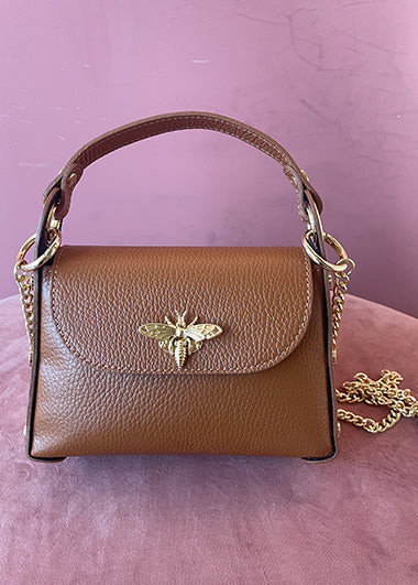 Bolso abeja grande camel