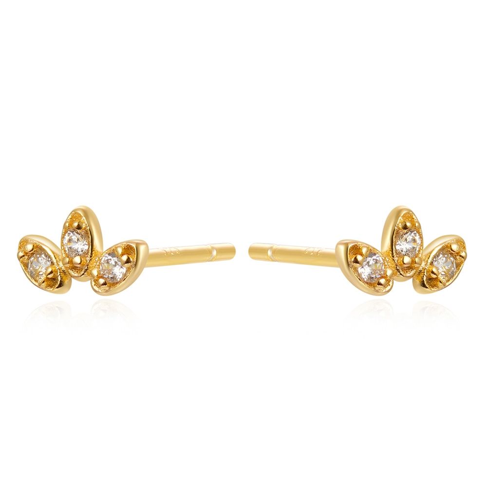 SMALL 3 HOJAS ı CIRCONITAS ı ORO UD.