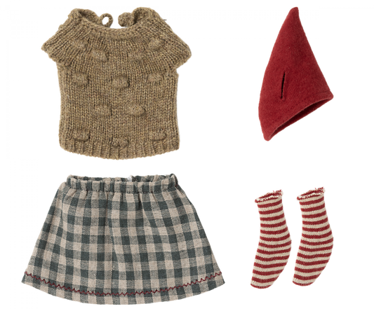 Navidad.Ropa de navidad, Ratón mediano MAILEG