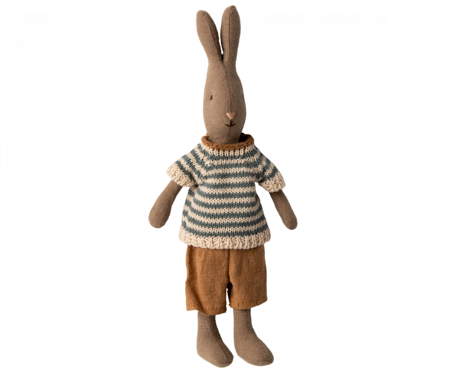 Conejo talla 1, Marrón - Camisa y pantalón corto MAILEG