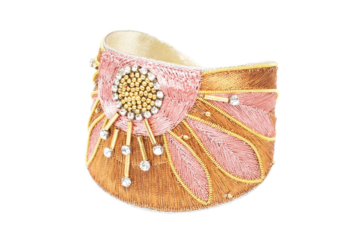 BRAZALETE APOLLON METÁLICO ROSA COBRE  | NAHUA