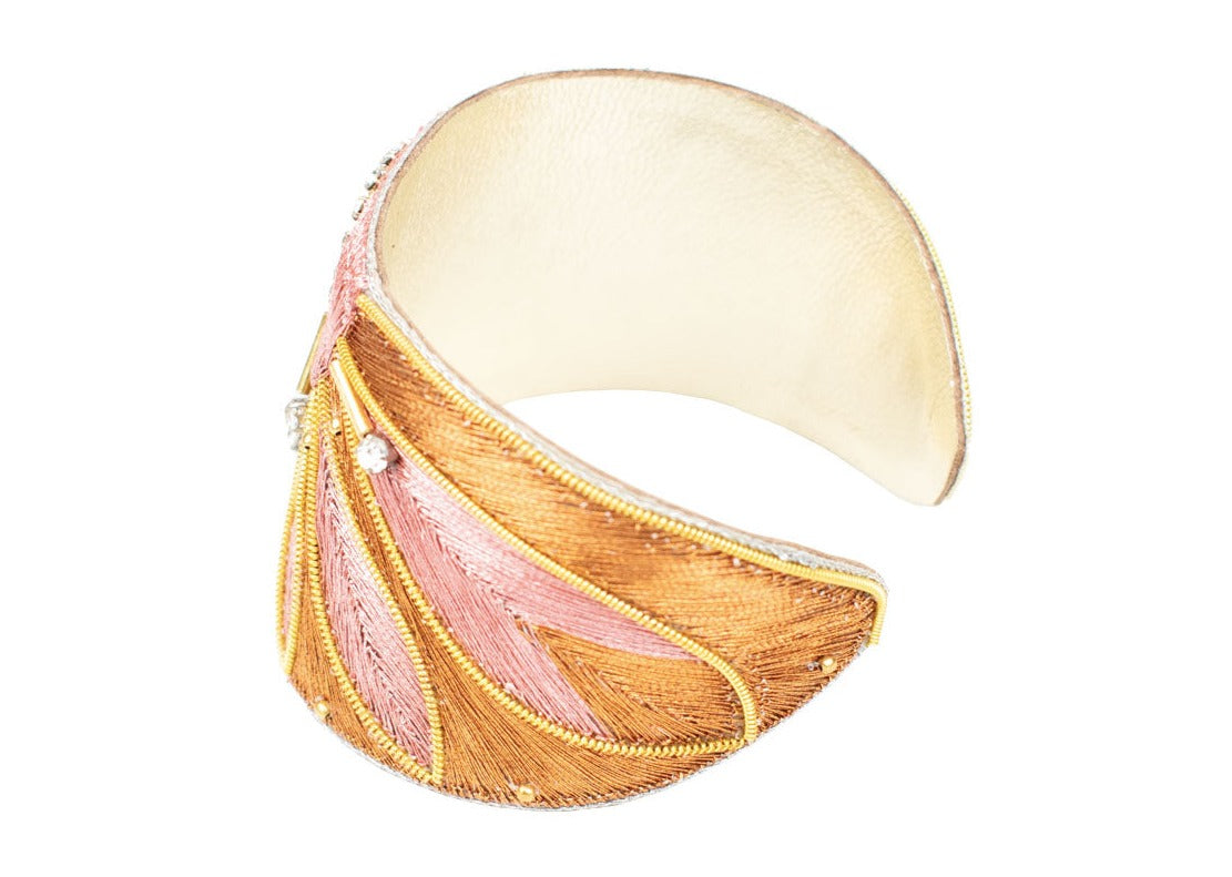 BRAZALETE APOLLON METÁLICO ROSA COBRE  | NAHUA