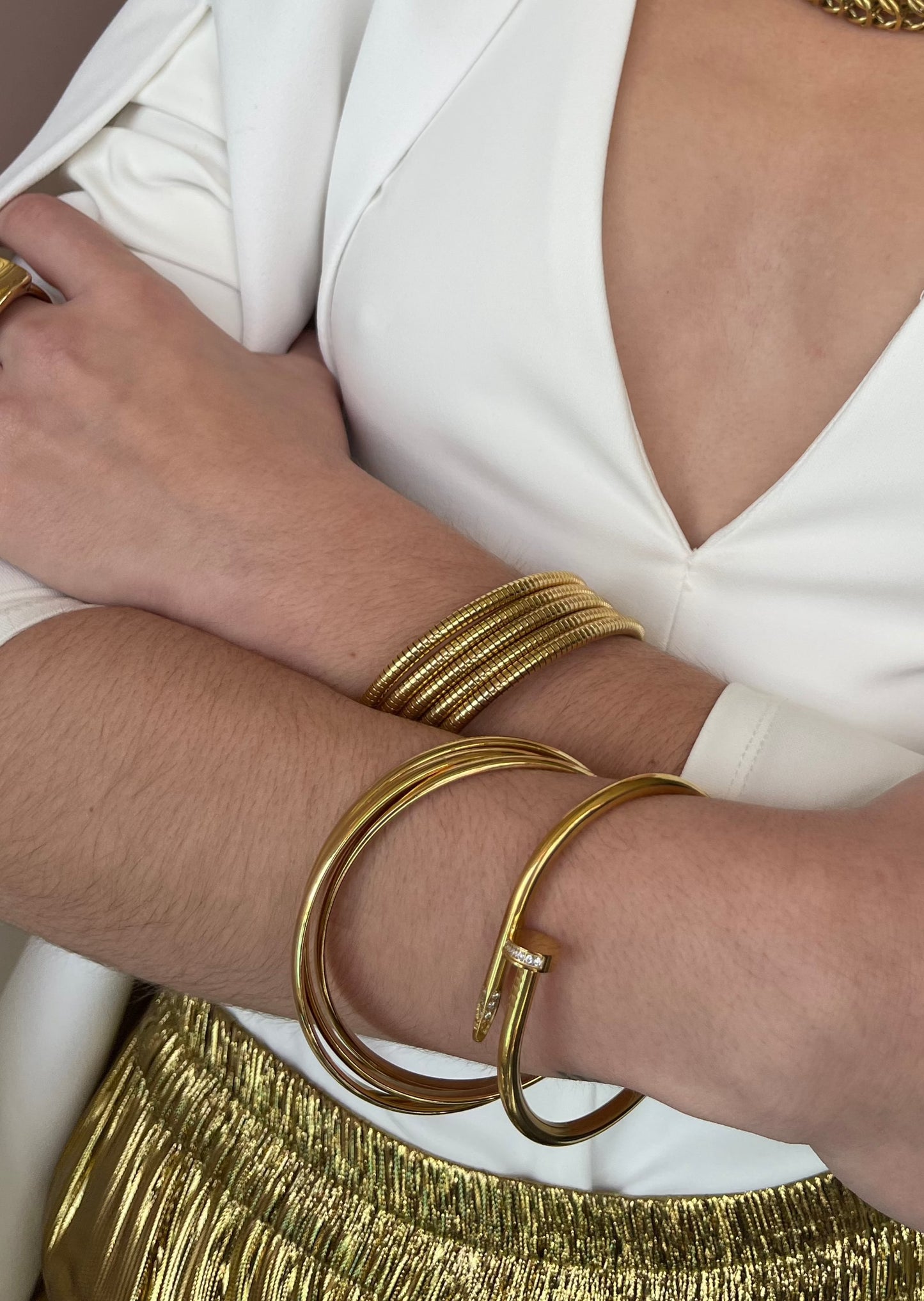 PULSERA TRIPLE REDONDA  ı  ORO