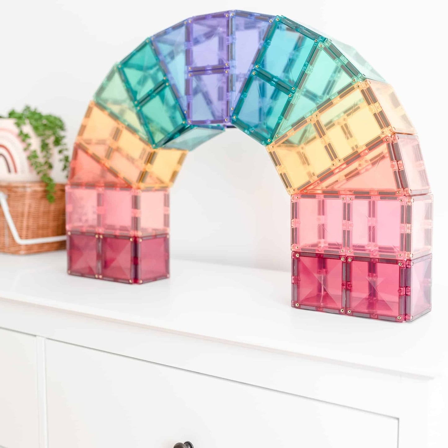 Construcción Connetix Paquete Mega Pastel 202 piezas