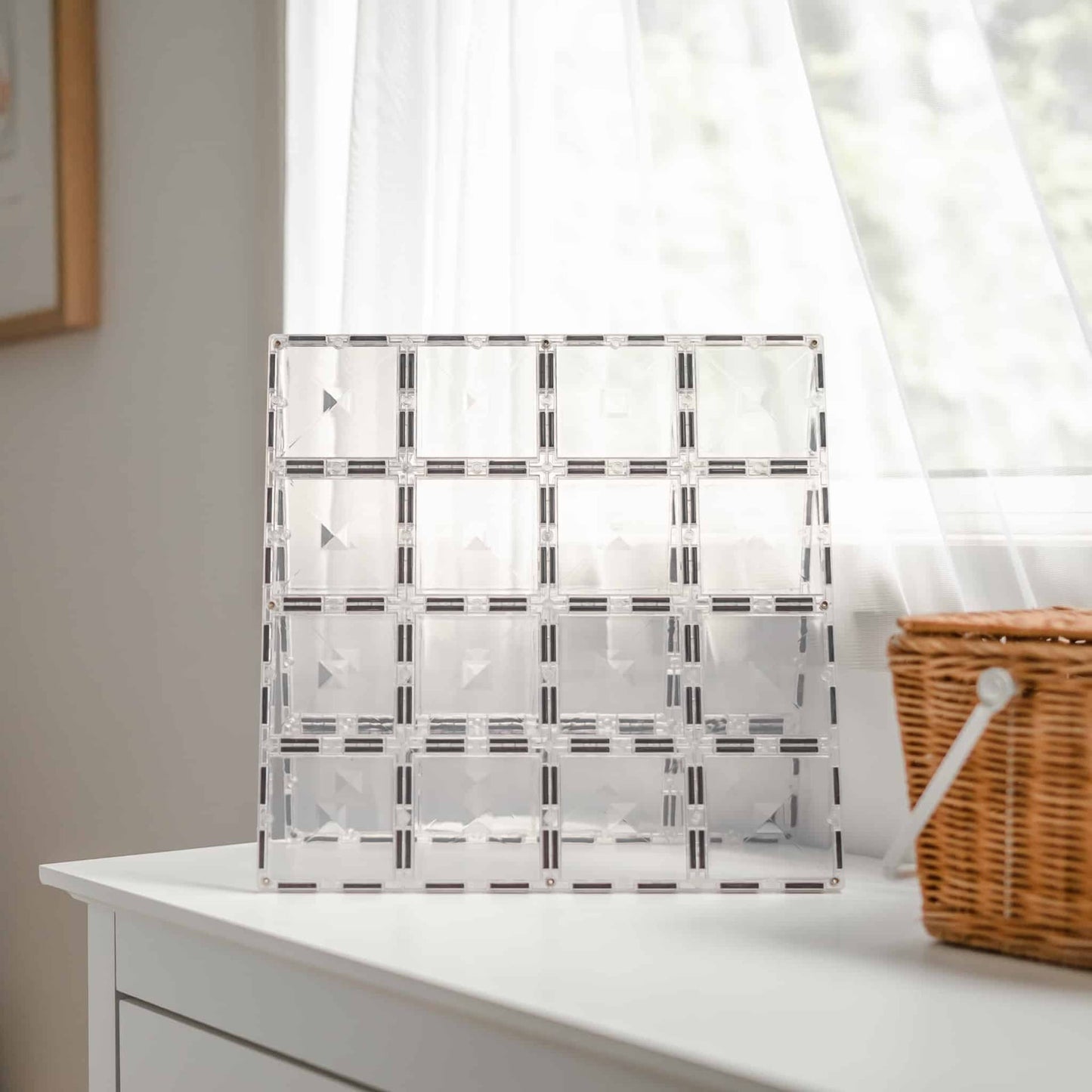 Paquete de 2 placas base transparentes