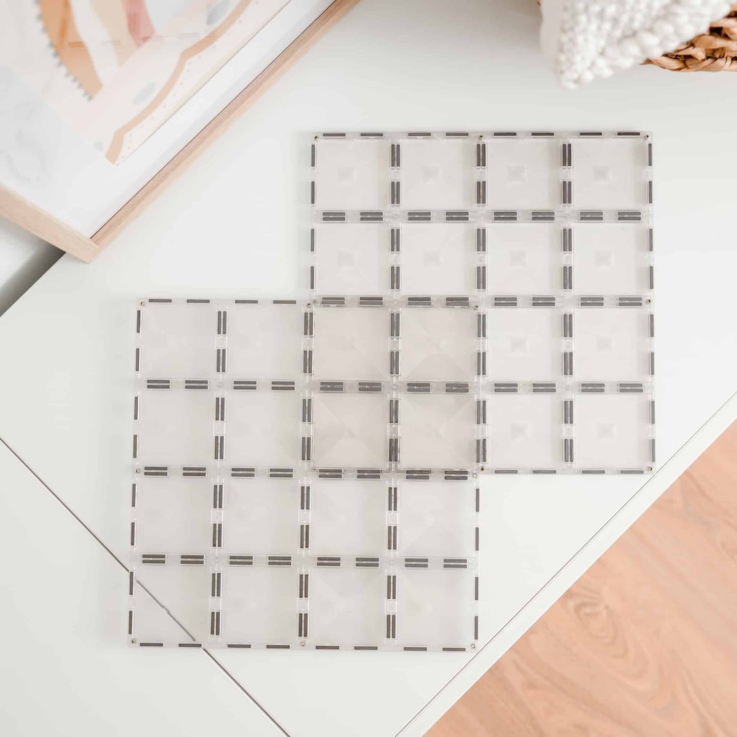 Paquete de 2 placas base transparentes