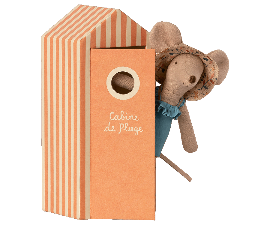 Playa-Beach mice, Mum in Cabin de Plage MAILEG