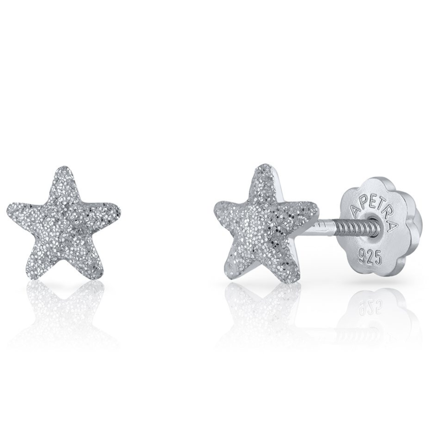 PENDIENTES ESTRELLA PLATA  ı NIÑA