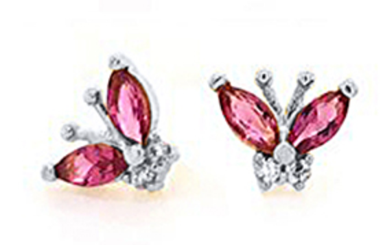 SMALL MARIPOSA ı CIRCONITA ROSA ı PLATA UD.