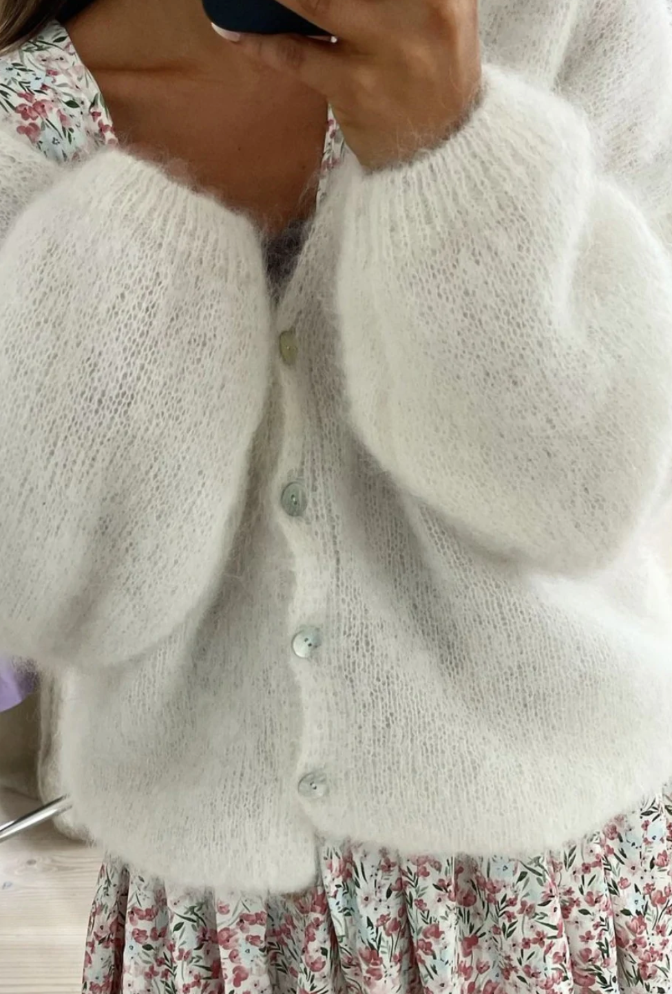 JERSEY BLANCO MOHAIR