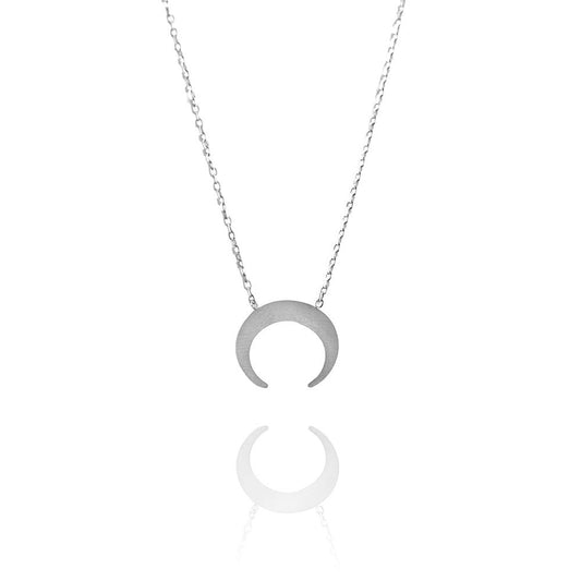 COLLAR LUNA INVERTIDA | PLATA