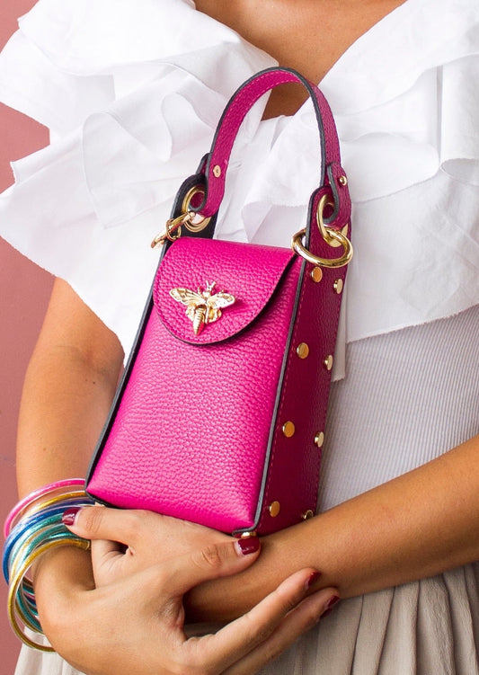 Bolso abeja fucsia