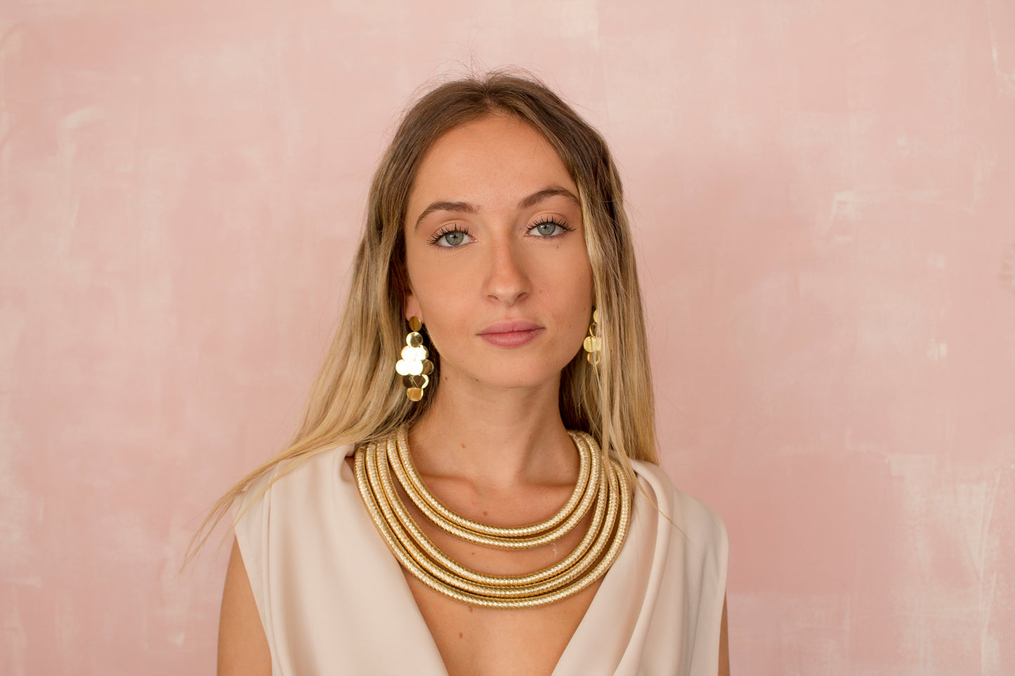 COLLAR 5 CORDÓNES  DORADO ı ORO