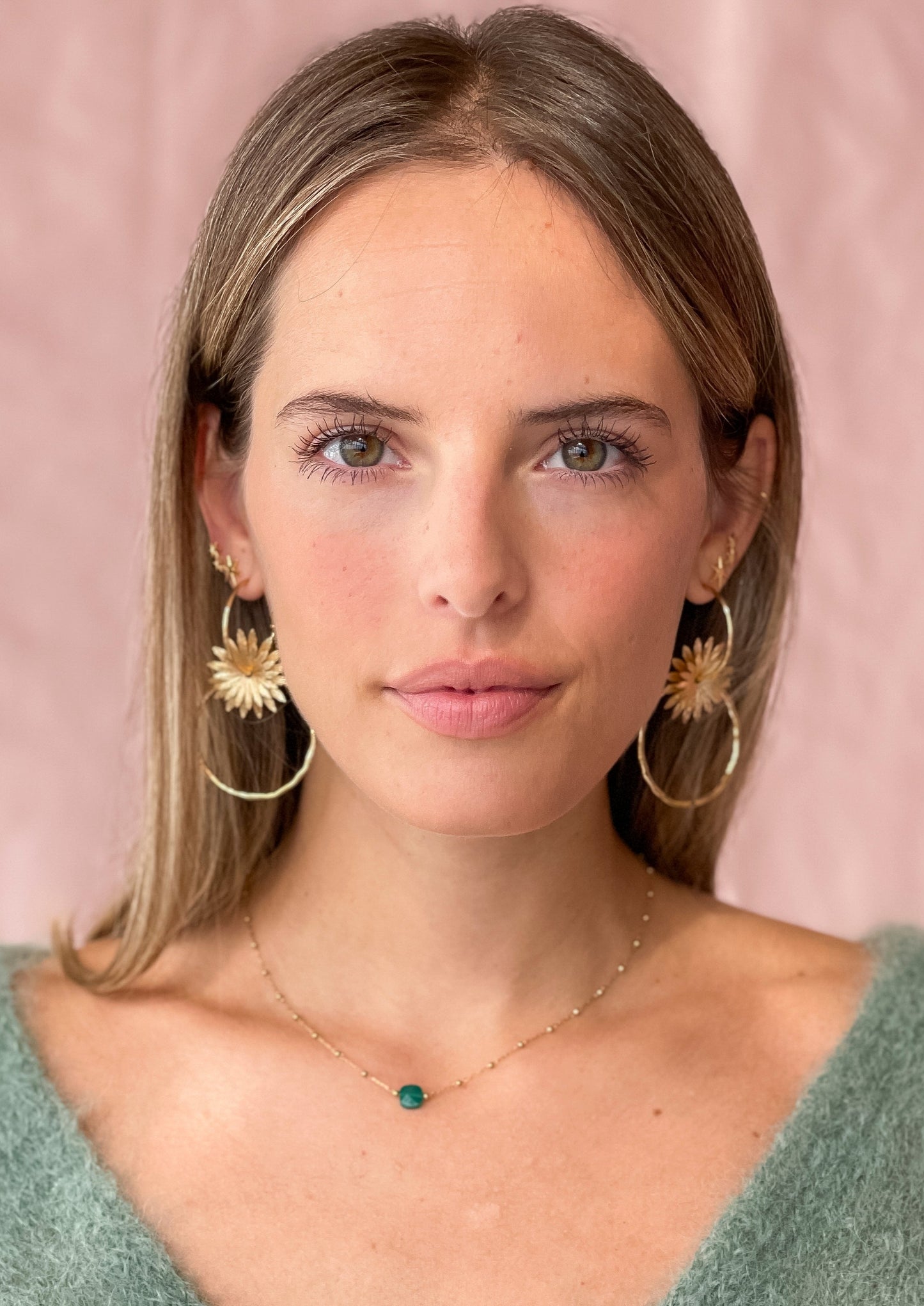 COLLAR CÍRCULO ı MALAQUITA ı ORO ı ZAG