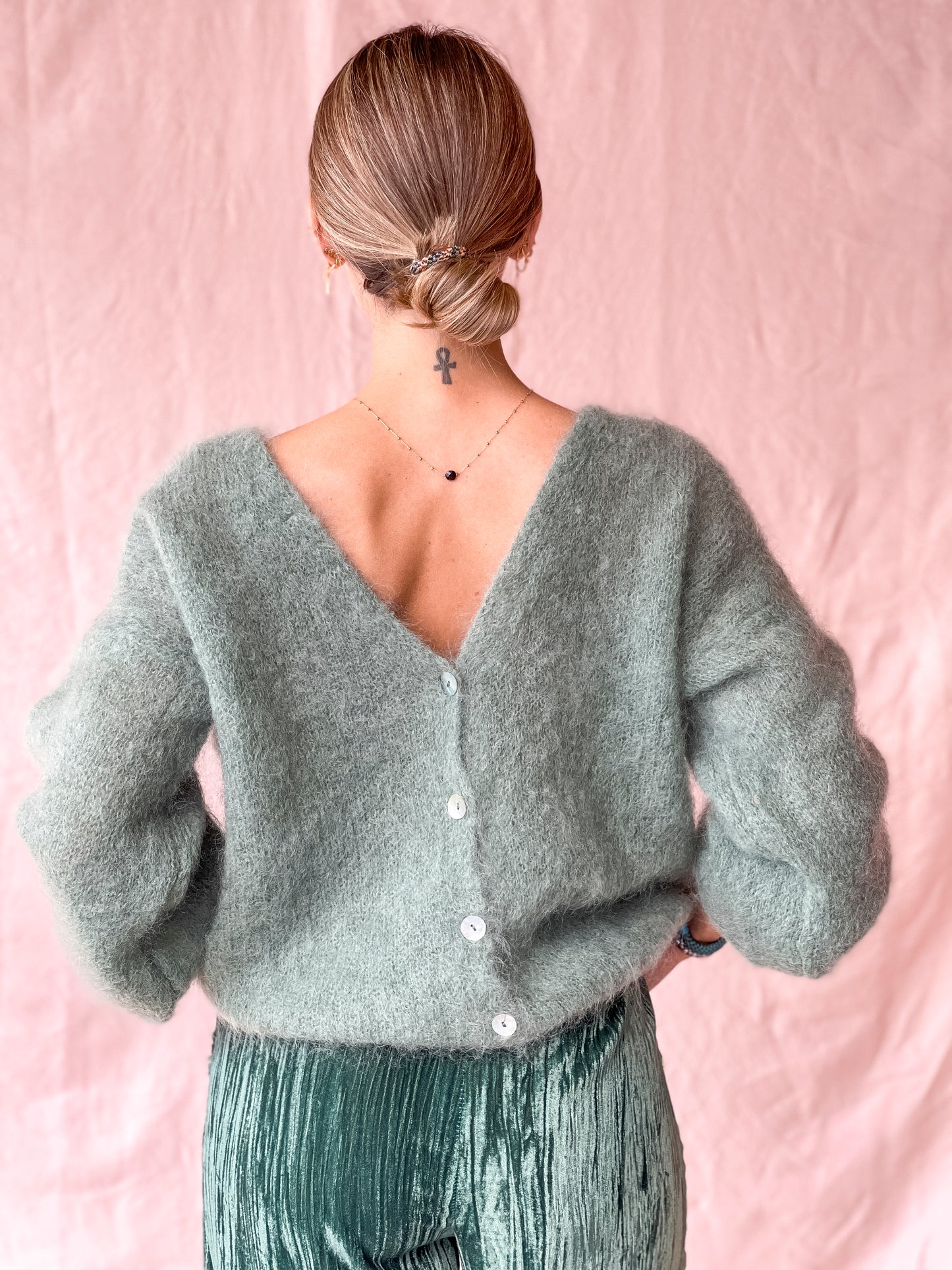 JERSEY VERDE MOHAIR