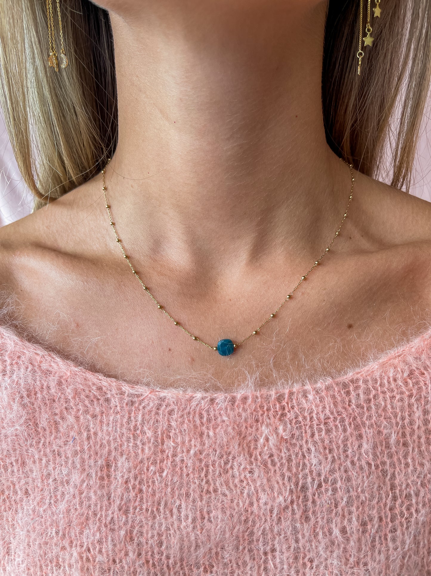 COLLAR CÍRCULO ı APATITA ı ORO ı ZAG