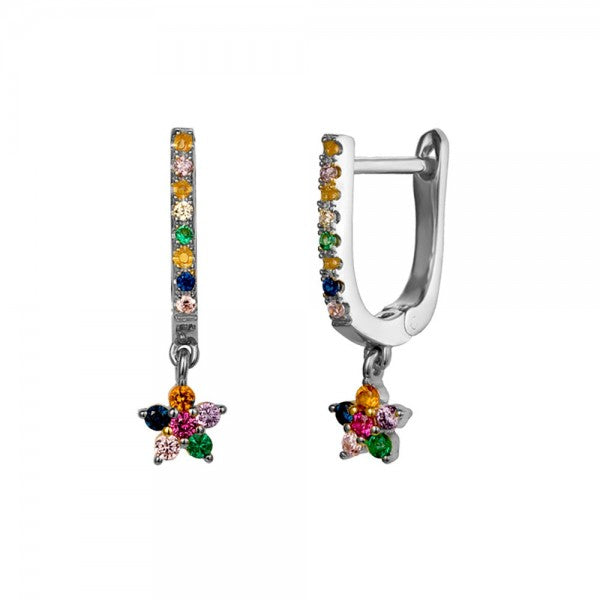 ARO MINI ESTRELLA ı CIRCONITA COLOR ı PLATA UD.