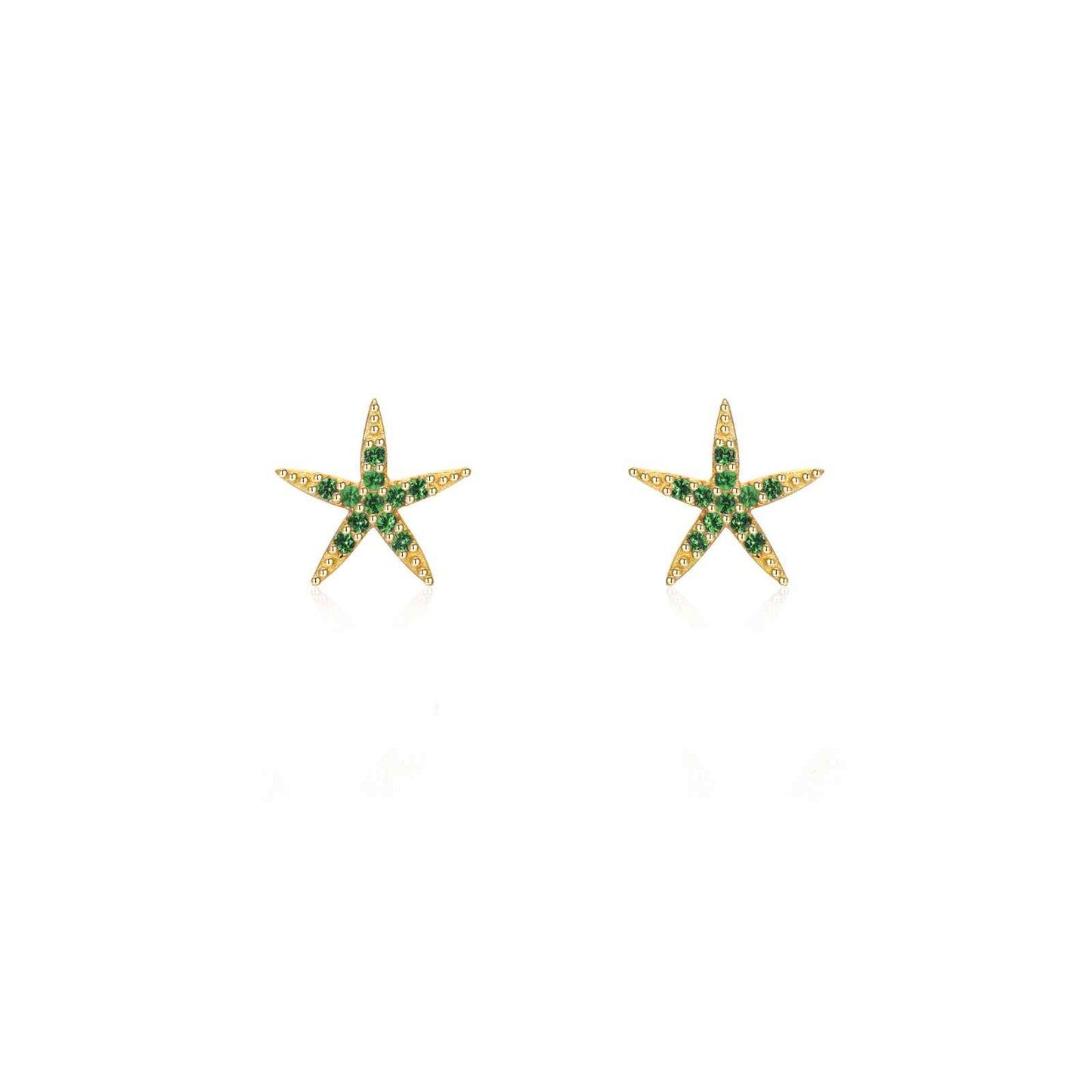 SMALL ESTRELLA ı CIRCONITA VERDE ÓNIX  ı ORO UD.