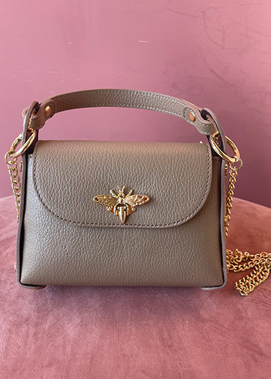 Bolso abeja beige grande