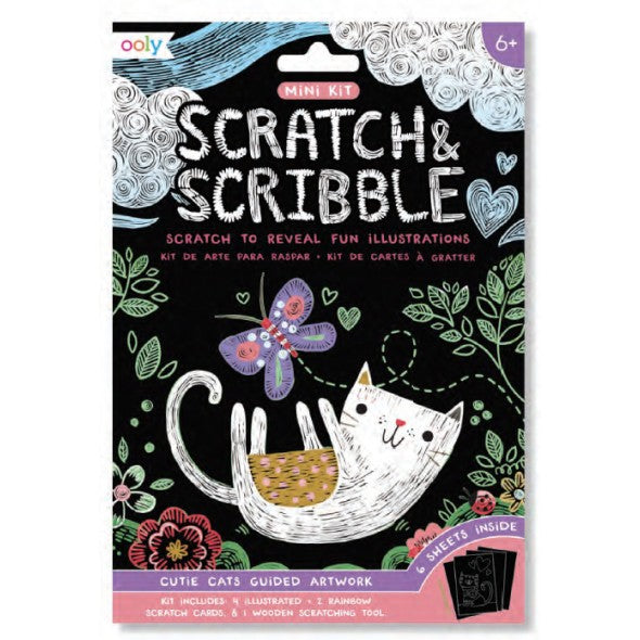MINI SCRATCH & SCRIBBLE - CUTIE CATS