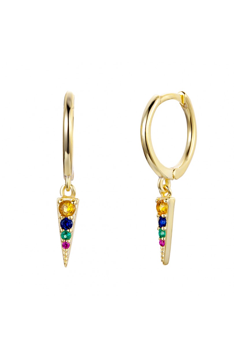 ARO MINI PINCHO ı CIRCONITAS COLORES ı ORO UD.