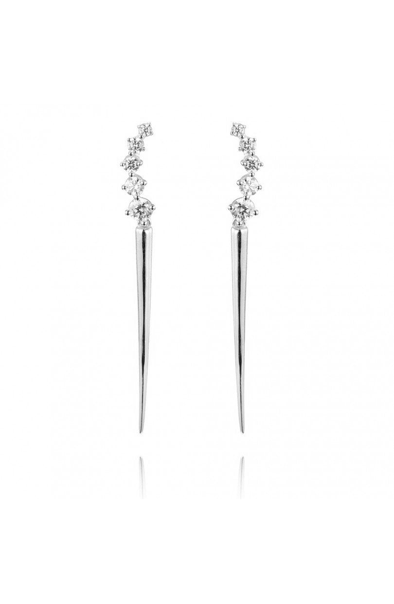PENDIENTES PUNK ı CIRCONITAS ı PLATA UD.